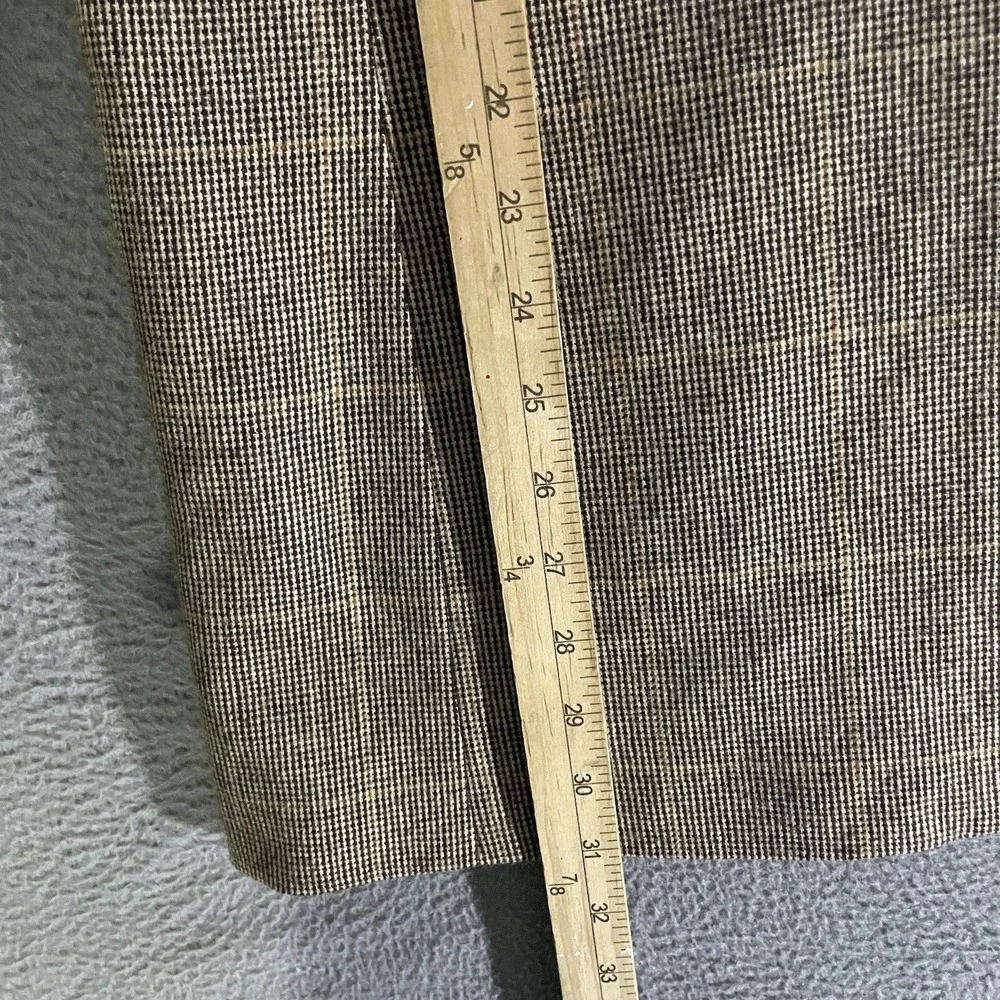 Vintage Polo Ralph Lauren Men's Virgin Wool‎ Plaid Blazer Jacket Sz 41R 2 Button